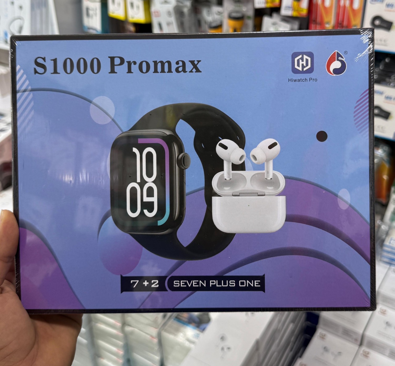 خرید ساعت هوشمند promax s1000+ همراه با ایرپاد و ۷ بند | ترند باز