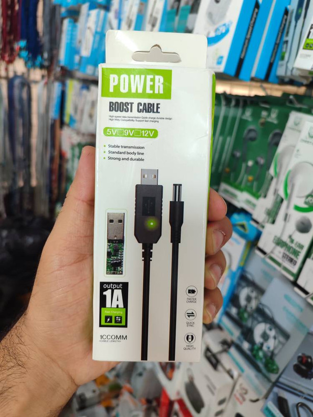 کابل تبدیل سوکت usb به سوکت Dc مدل power boost cable کیفیت عالی